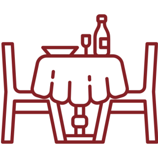 Here's an alt tag for the image: `Red stylized spaceship graphic`